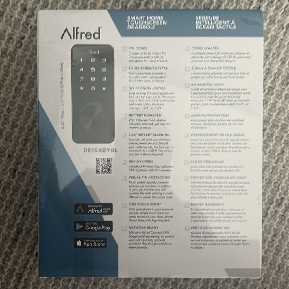 Alfred Electric Lock Brand New Sealed - Picture 2 of 6